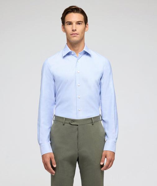 Chemise Oxford de Coton Bleu Clair