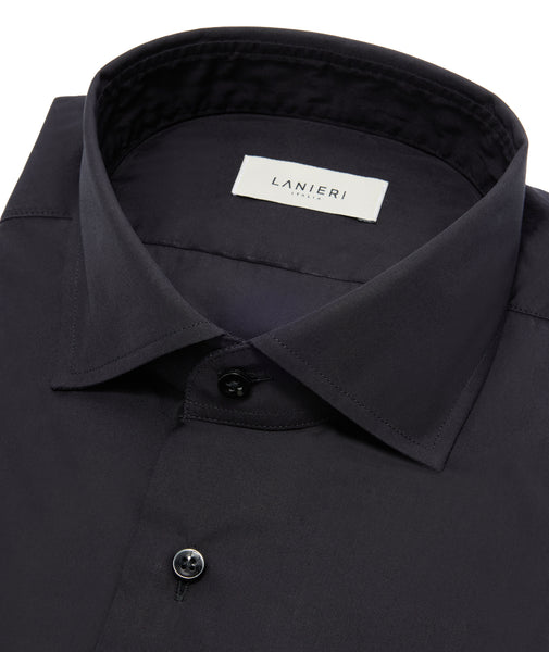 Black formal cotton shirt