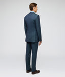 Blue-green twill wool Solaro suit
