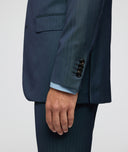 Blue-green twill wool Solaro suit