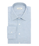 Chemise Flanelle Bleue Claire Unie