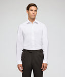 Chemise sur mesure pour hommes Blanche en Oxford de Coton