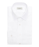 Chemise sur mesure pour hommes Blanche en Oxford de Coton