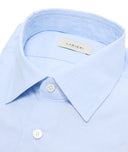 Camisa fil a fil azul claro