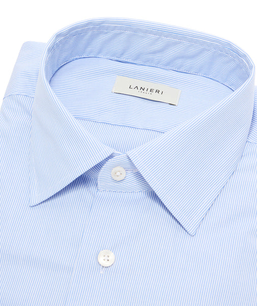 Easy Iron Light Blue Stripe Shirt