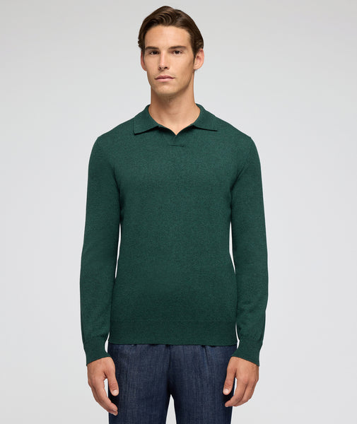 Pull en cachemire vert