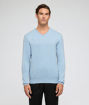 Pull en cachemire bleu clair