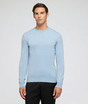 Pull en cachemire bleu clair