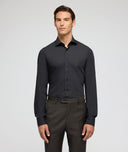 Camicia cerimonia in cotone nera