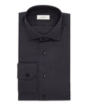 Camicia cerimonia in cotone nera