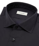Camicia cerimonia in cotone nera