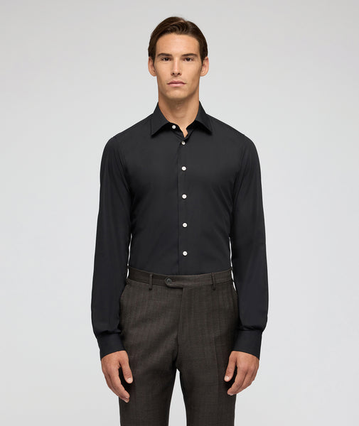 Black Poplin Shirt