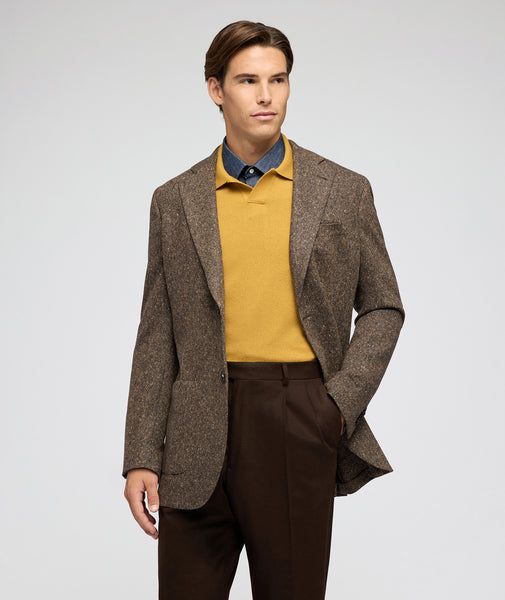 Veste en laine knickerbocker marron