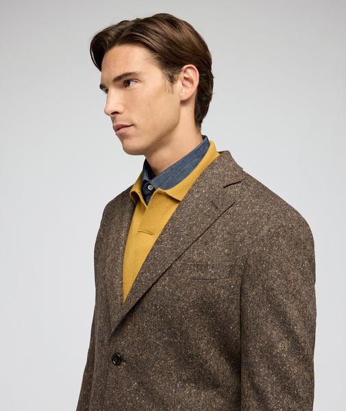 Veste en laine knickerbocker marron