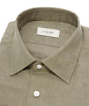 Verde Oliva Lino Made In Italy Shirt
