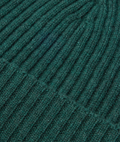 Bonnet en cachemire vert