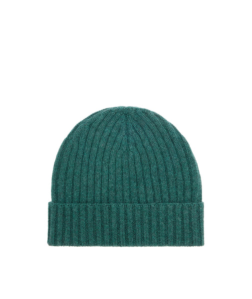 Bonnet en cachemire vert