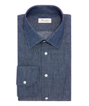 Chemise en denim bleu