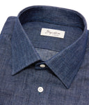 Chemise en denim bleu