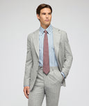 Light grey mélange wool flannel suit