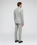 Light grey mélange wool flannel suit