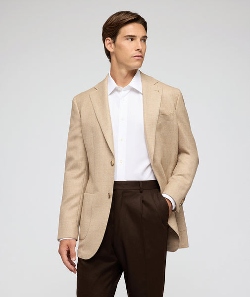 Veste en grisaille couleur camel
