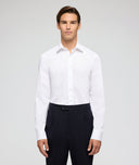 Chemise Dobby de Coton Blanc