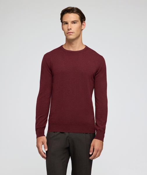 Pull en cachemire bordeaux