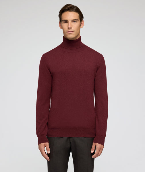 Pull en cachemire bordeaux