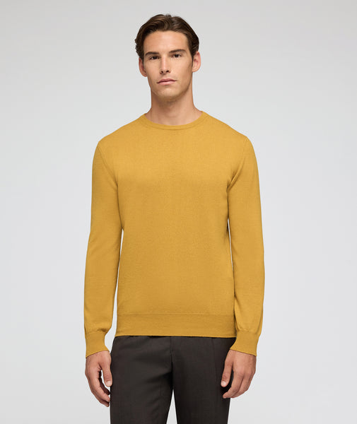 Pull en cachemire ocre