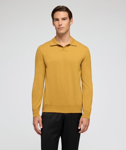 Pull en cachemire ocre