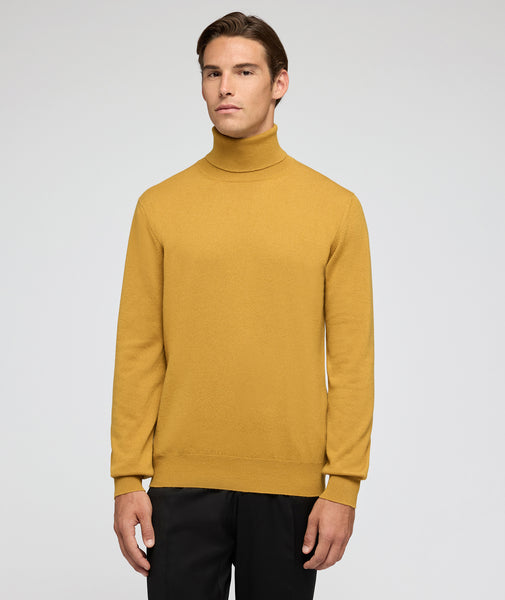 Pull en cachemire ocre