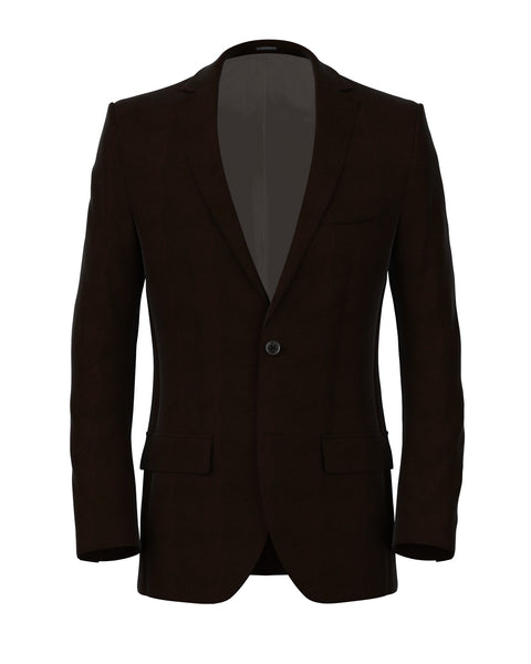 Veste en velours lisse bordeaux