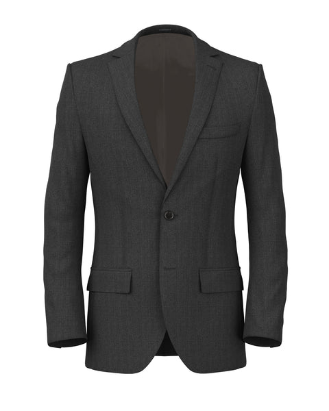 Veste en laine grise infroissable