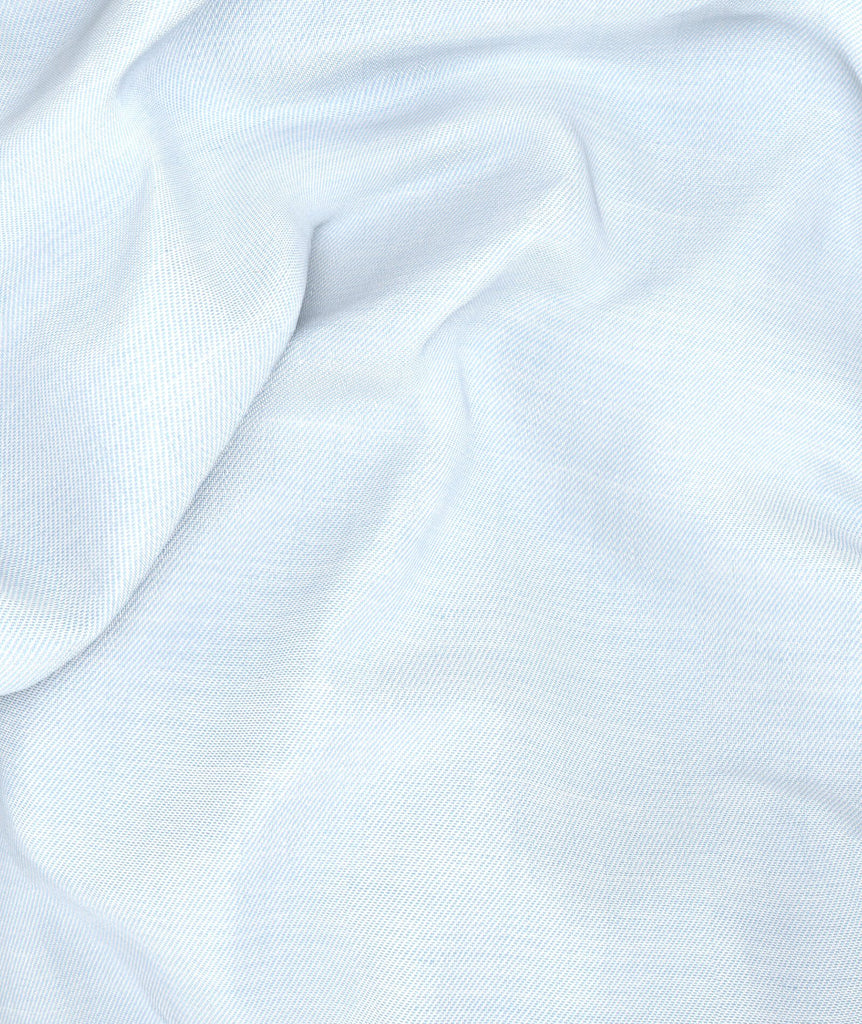 Azzurro in twill di cotone